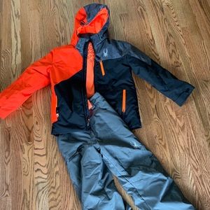 Spyder ski set for boy